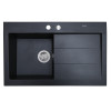 Мийка кухонна гранітна Perfelli SOLO PGS 118-80 BLACK - зображення 