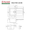 Мийка кухонна гранітна Perfelli SOLO PGS 118-80 BLACK - зображення 5
