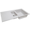 Мийка кухонна гранітна Perfelli SANTINO PGS 516-96 WHITE - зображення 2