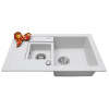 Мийка кухонна гранітна Perfelli PIERRA PGP 536-78 WHITE - зображення 3