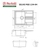 Мийка кухонна гранітна Perfelli SILVE PGS 134-64 WHITE - зображення 5